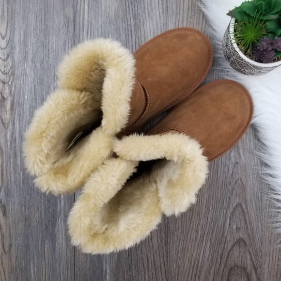 Style & Co. Faux Fur Suede Ankle Boots - Picture 8 of 15